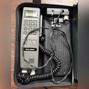 Motorola Pulsar Portfolio Bag Phone in Original Box Rare Vintage w/Accessories